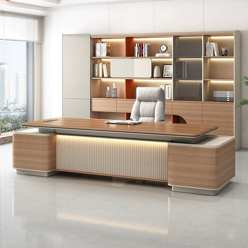 Collaborative Work Desk Setup