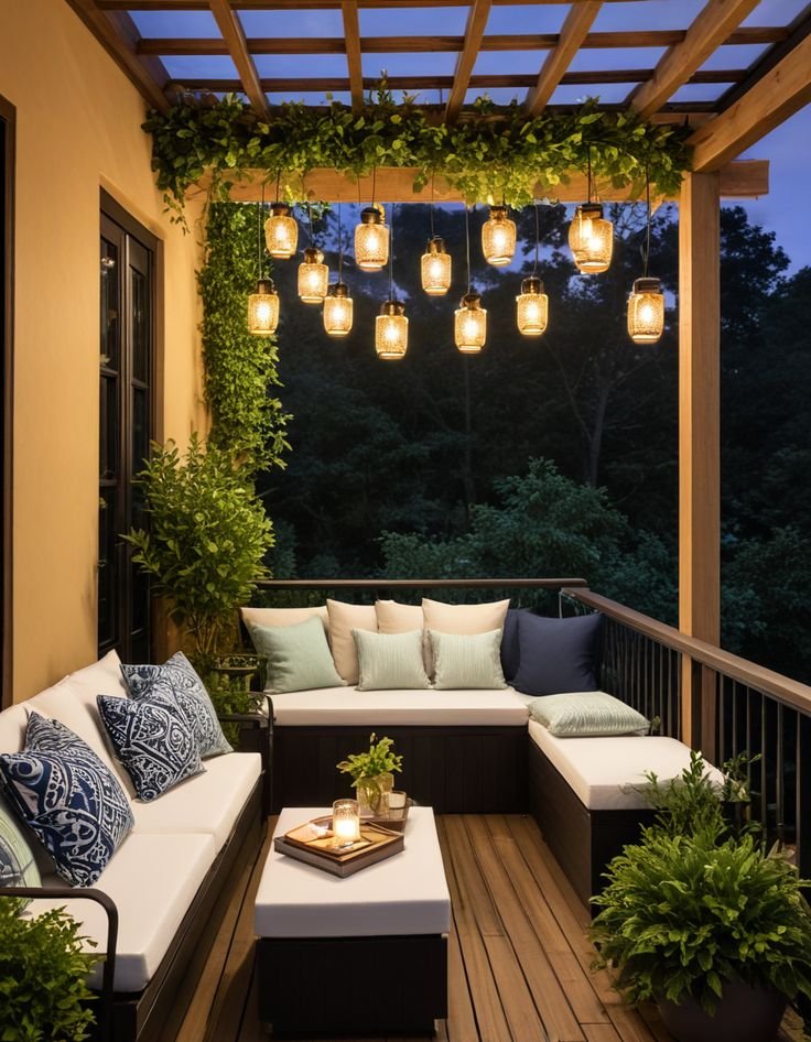 Cozy Evening Balcony