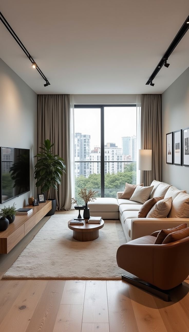 Compact Apartment Living Room