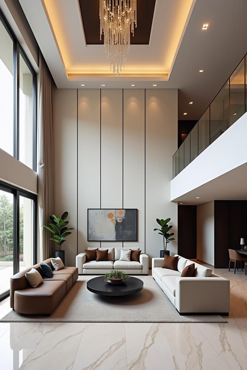 Luxury Double-Height Living Area
